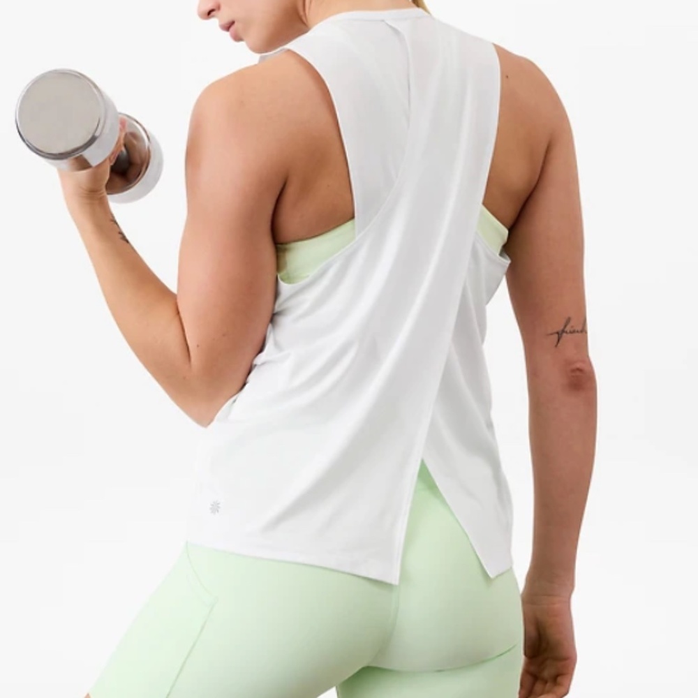 Athleta SOLAR UPF TANK, White, M, NWOT